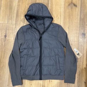 Y/OSEMITE MIXED MEDIA FULL ZIP FUNNEL NECK JACKET - James Perse